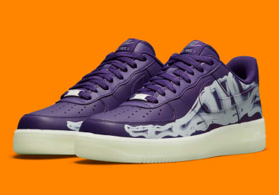 Nike Air Force 1 Purple Skeleton Foto 1