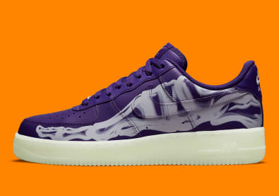 Nike Air Force 1 Purple Skeleton Foto 2