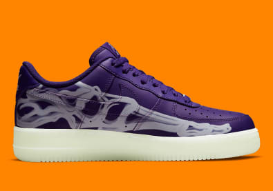 Nike Air Force 1 Purple Skeleton Foto 3