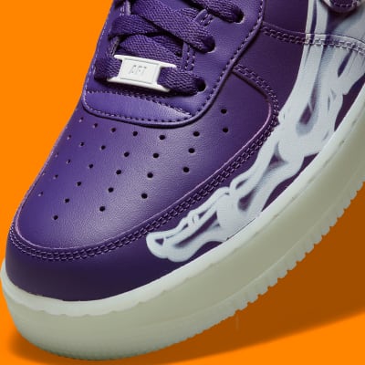 Nike Air Force 1 Purple Skeleton Foto 9