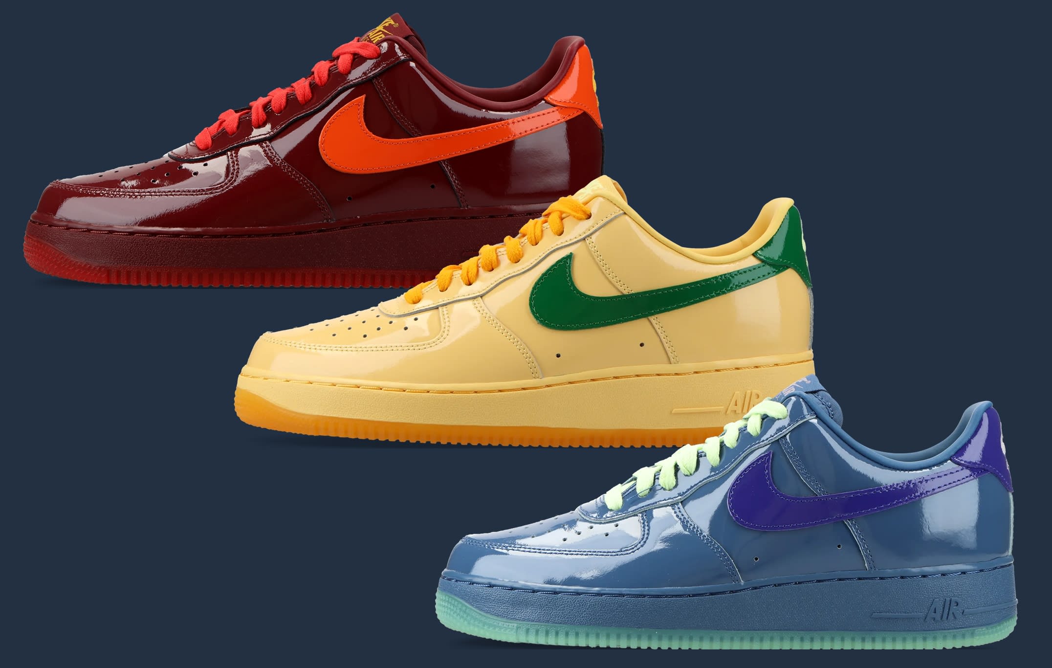 Nike Air Force 1 QS Patent Leather Pack