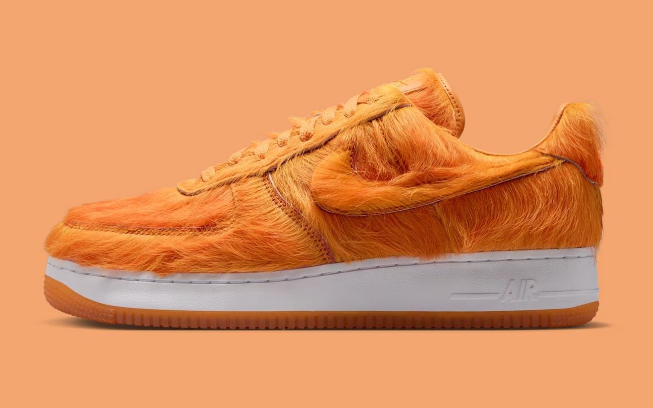 Nike Air Force 1 QS Pony Hair Campfire Orange
