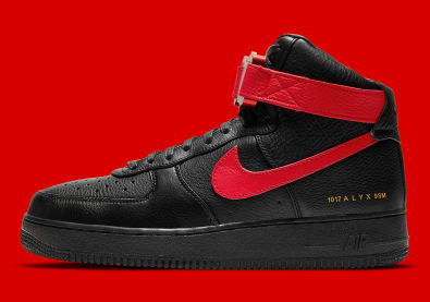 Nike Air Force 1 x Alyx Black and University Red Foto 2