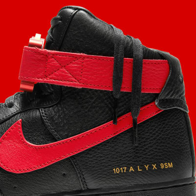 Nike Air Force 1 x Alyx Black and University Red Foto 9