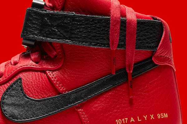Nike Air Force 1 x Alyx University Red and Black Foto 10