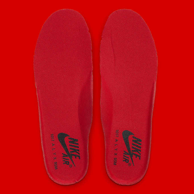 Nike Air Force 1 x Alyx University Red and Black Foto 7