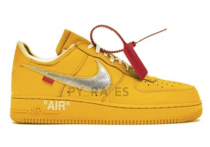 In 2021 zal deze Off-White x Nike Air Force 1 "University Gold" gaan droppen