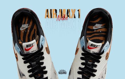 Nike Air Max 1 87 WMNS Tiger Swoosh released met diverse animal prints