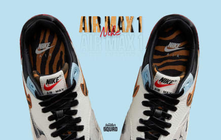 Nike Air Max 1 87 WMNS Tiger Swoosh released met diverse animal prints