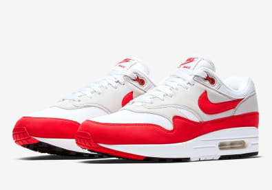 De Nike Air Max 1 Anniversary "University Red" krijgt in November nog een restock