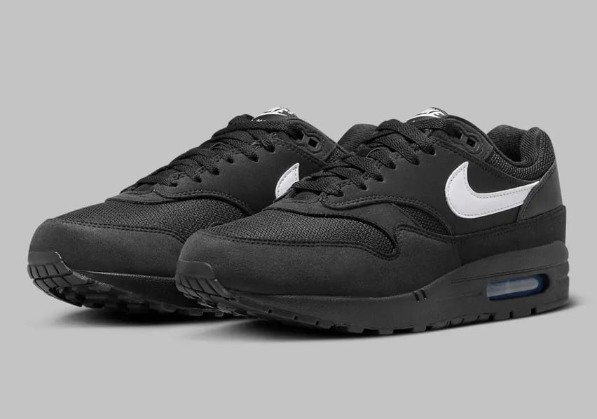 Nike Air Max 1 Black White Foto 1