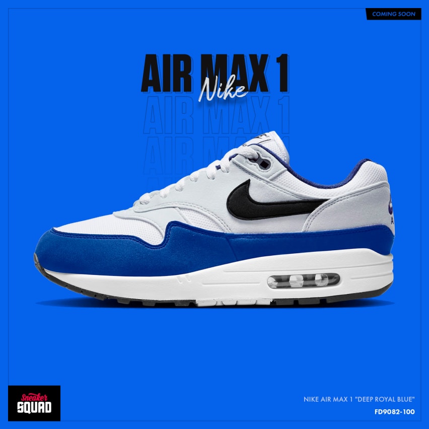 Nike Air Max 1 Deep Royal Blue FD9082 100