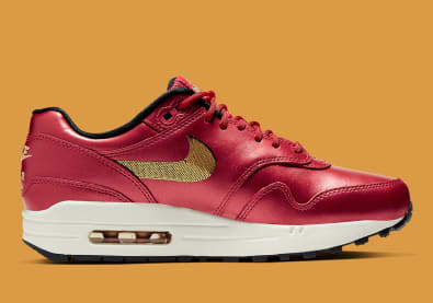 Nike voorziet deze nieuwe Air Max 1 van gouden lovertjes