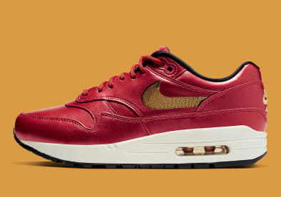 Nike voorziet deze nieuwe Air Max 1 van gouden lovertjes