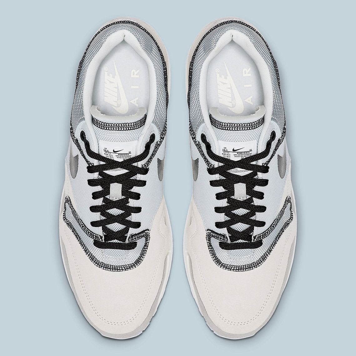 De officiële foto's van de Nike Air Max 1 Inside Out "Phantom" zijn binnen