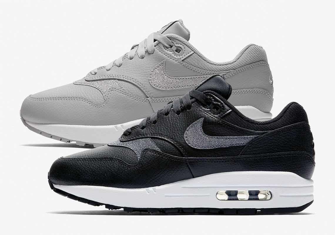 air max 1 leather black