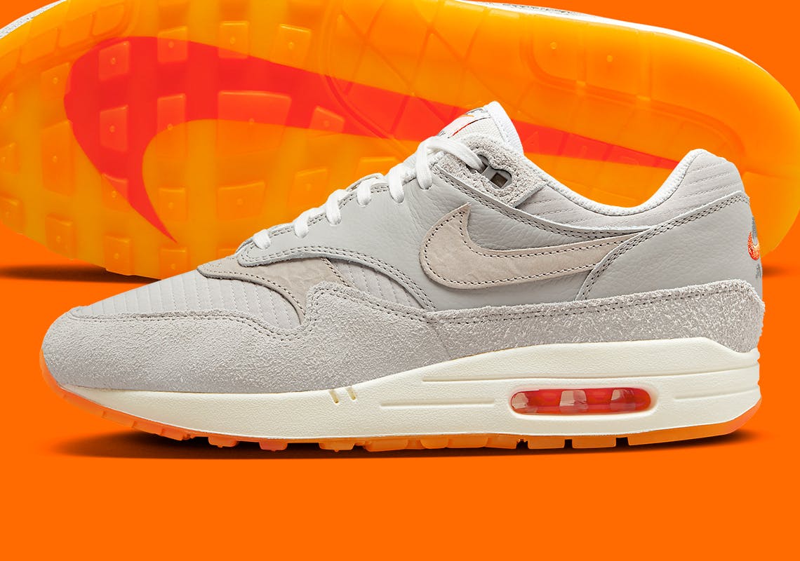 Nike air max 1 hotsell zwart oranje