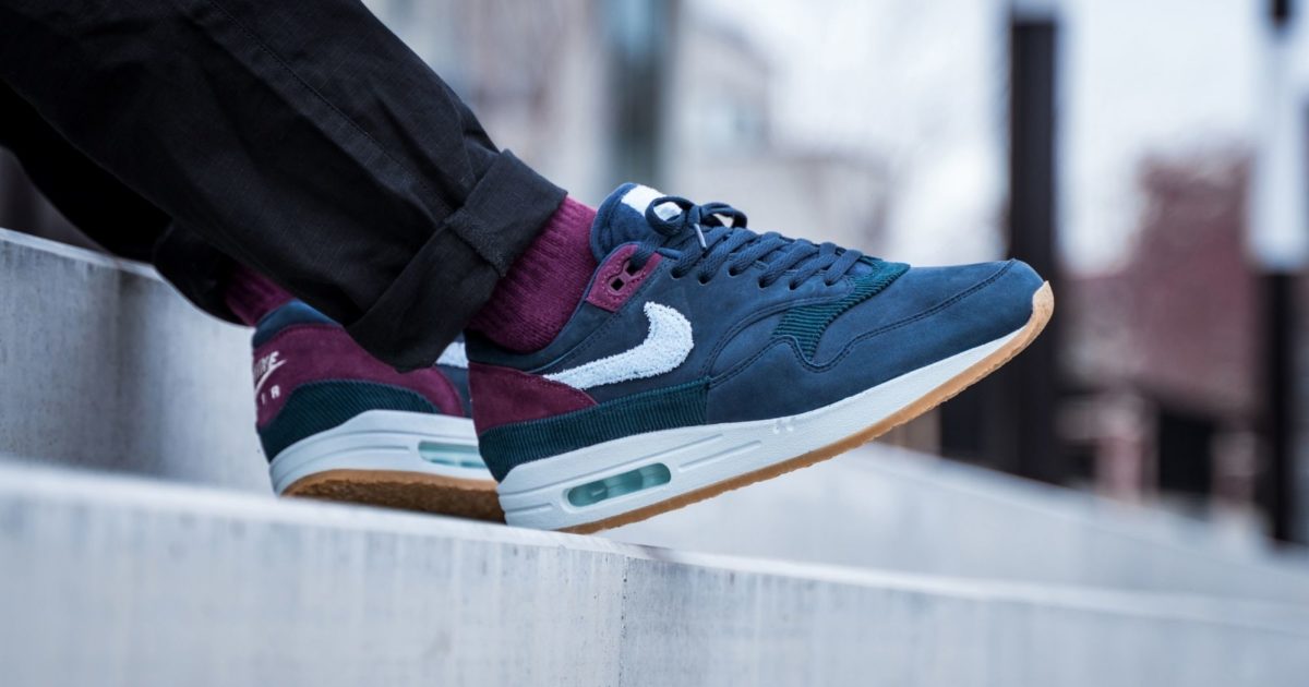 Nike air max sales 1 blauw rood