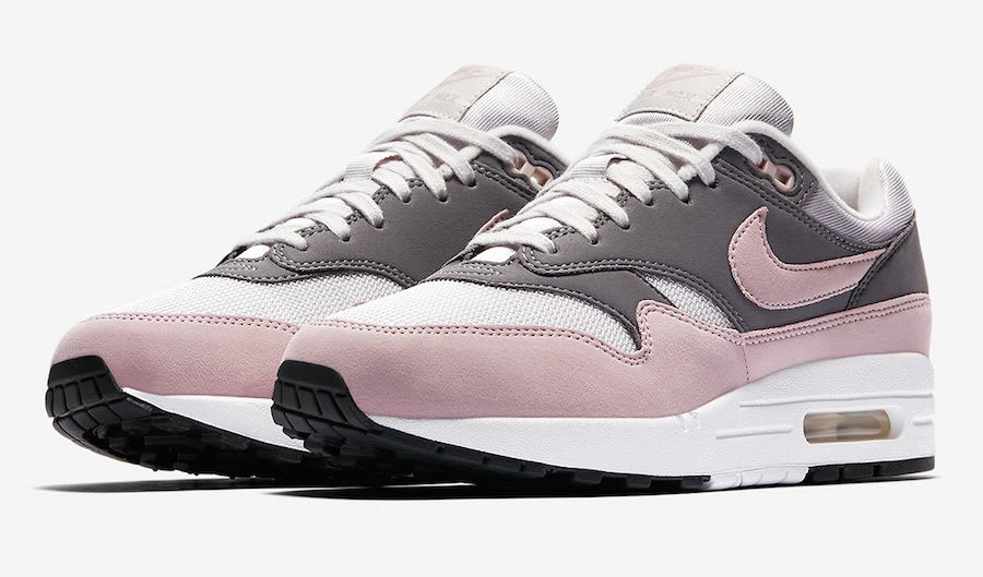 nike air max 1 vast grey particle rose