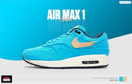 Nike Air Max 1 Premium Corduroy Baltic Blue