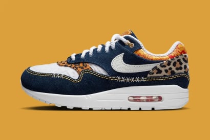 Nike Air Max 1 Premium Denim Leopard Foto 1