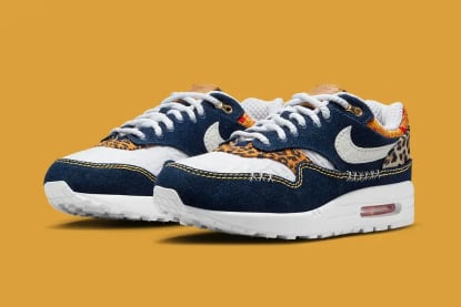 Nike Air Max 1 Premium Denim Leopard Foto 2