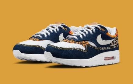 Nike air max 1 top premium geel