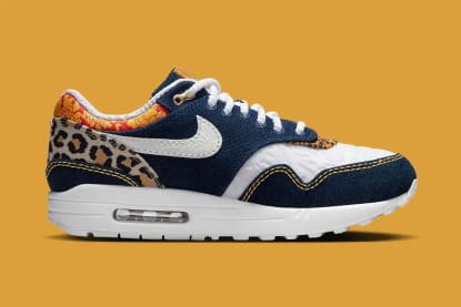 Nike Air Max 1 Premium Denim Leopard Foto 3