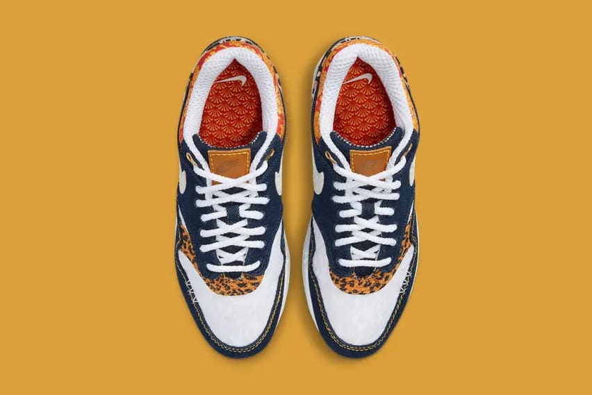 Nike Air Max 1 Premium Denim Leopard Foto 4