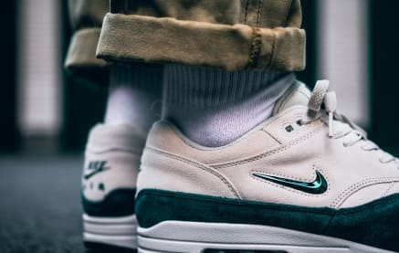 Air Max 1 Jewel Atomic Teal Green Suede Sneaker Squad