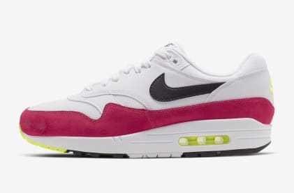 Nike dropt in April deze hele frisse "Red Neon" colorway voor de Air Max 1