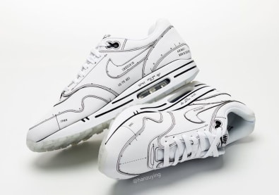 Na de AM1 "Sketch" komt Nike binnenkort ook met deze Air Max 1 "Schematic"