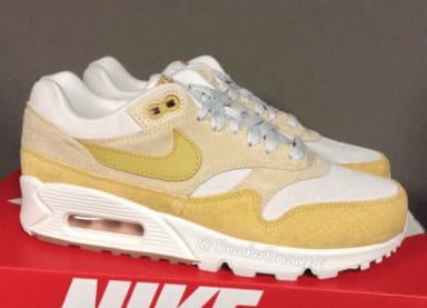 Nike <3 Hybrids. Nike komt ook met de Nike Air max 90/1 "Wheat Gold"