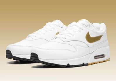 Maximaal shinen met de nieuwe Nike Air Max 90/1 White/Metallic Gold