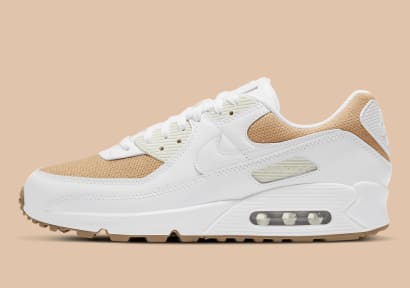 Nike voorziet de Nike Air Max 90 Burlap van Jute stof op de toe box en rond de enkels