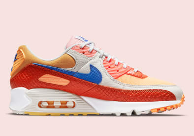 Nike voorziet de Nike Air Max 90 "Campfire" van felle kleuren en luxe materialen