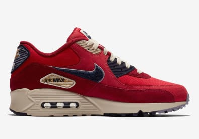 First Look: Nike Air Max 90 "Chenille Swoosh" Red