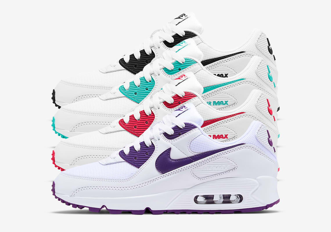 Het contrast kan niet groter dan bij het upcoming Nike Air Max 90 "Color Pack"
