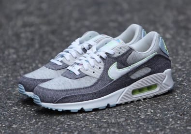 Gerecyclede materialen vormen de basis van deze Nike Air Max 90 "Crater"