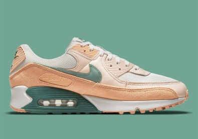 Heerlijke materialen zijn gebruikt voor deze Air Max 90 "Dutch Green"