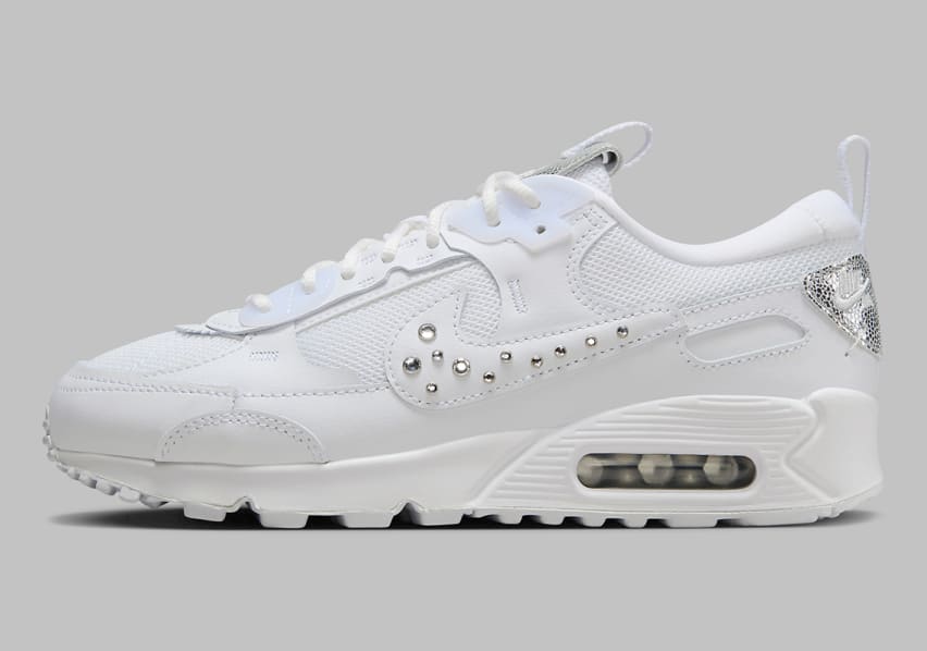 Nike Air Max 90 Futura Silver Studs Foto 2