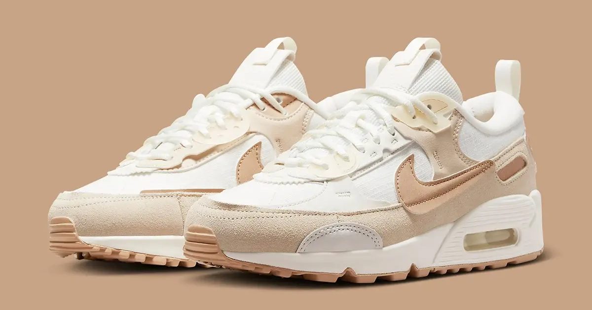 Deze White Tan gekleurde Nike Air Max 90 Futura is Sneaker Squad