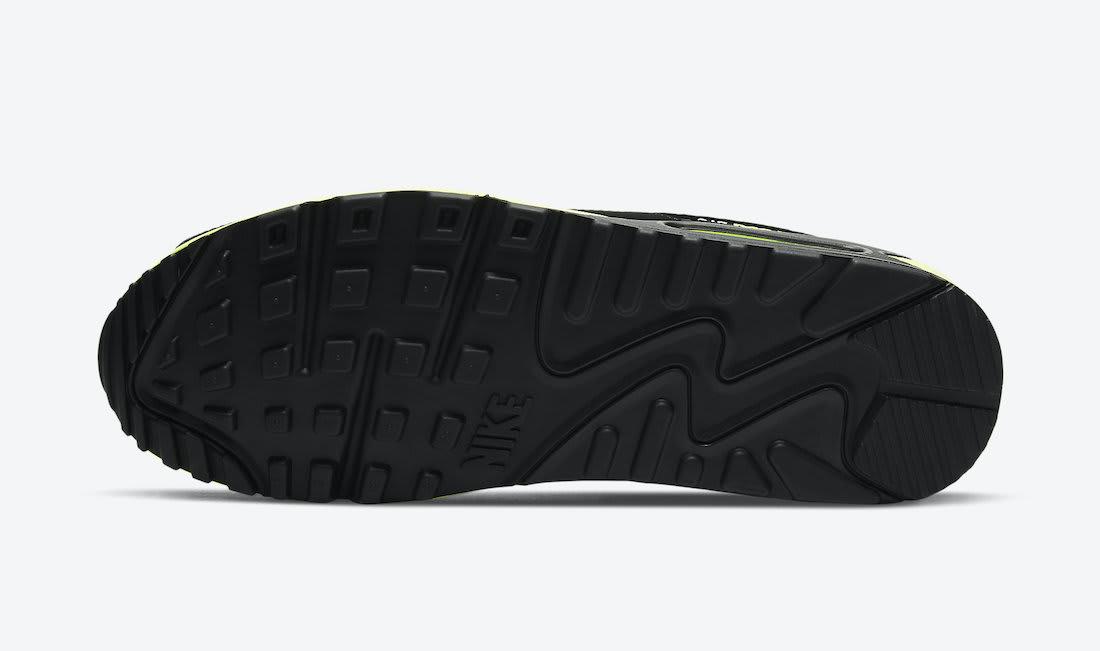 Hot Lime is de blikvanger van deze nieuwe Nike Air Max 90