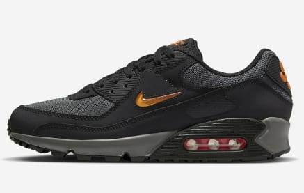 Black and top orange air max