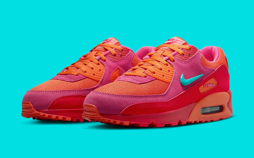 Nike Air Max 90 Jewel Pink Orange Teal Foto 1