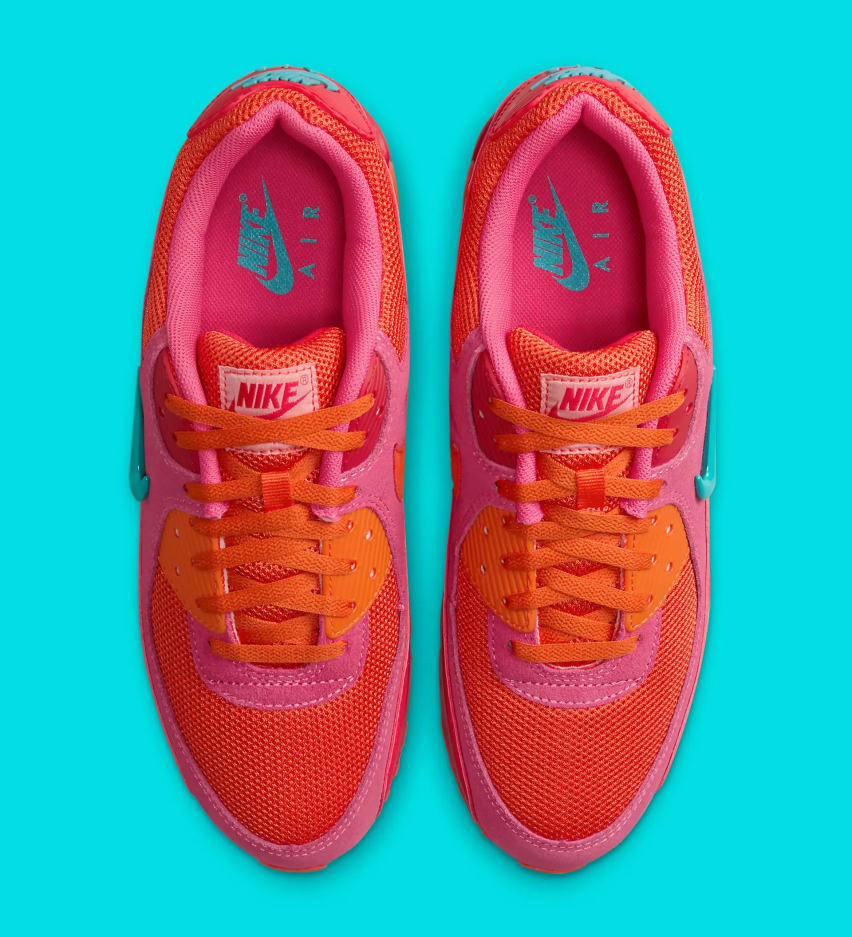 Nike Air Max 90 Jewel Pink Orange Teal Foto 4