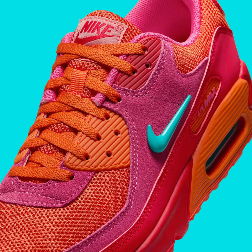 Nike Air Max 90 Jewel Pink Orange Teal Foto 6