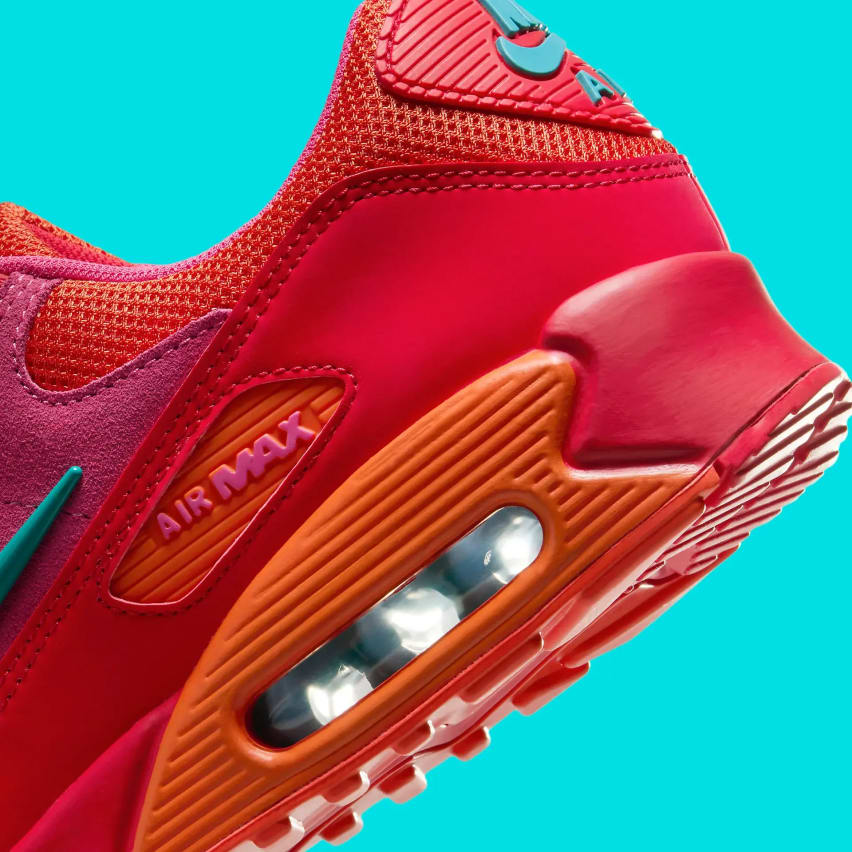 Nike Air Max 90 Jewel Pink Orange Teal Foto 7