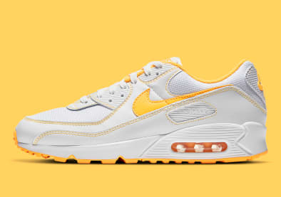 Deze nieuwe Air Max 90 is voorzien van knallende Laser Orange details