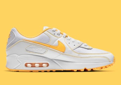 Deze nieuwe Air Max 90 is voorzien van knallende Laser Orange details